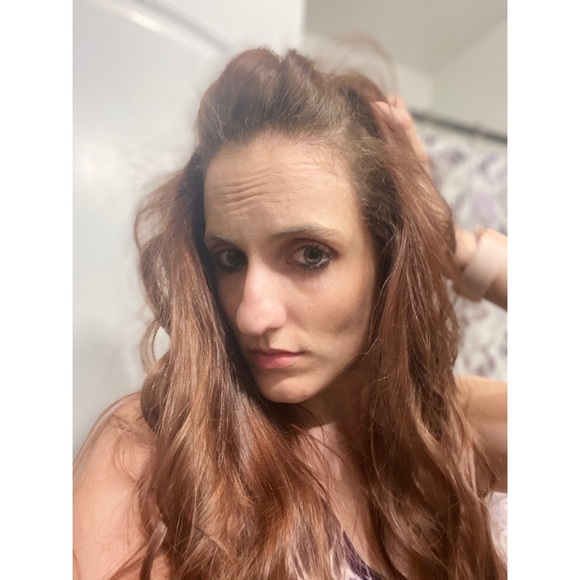 SOLD! Hand-Painted Metal & Crystal Bow Hair Clip - Picture 7 of 7